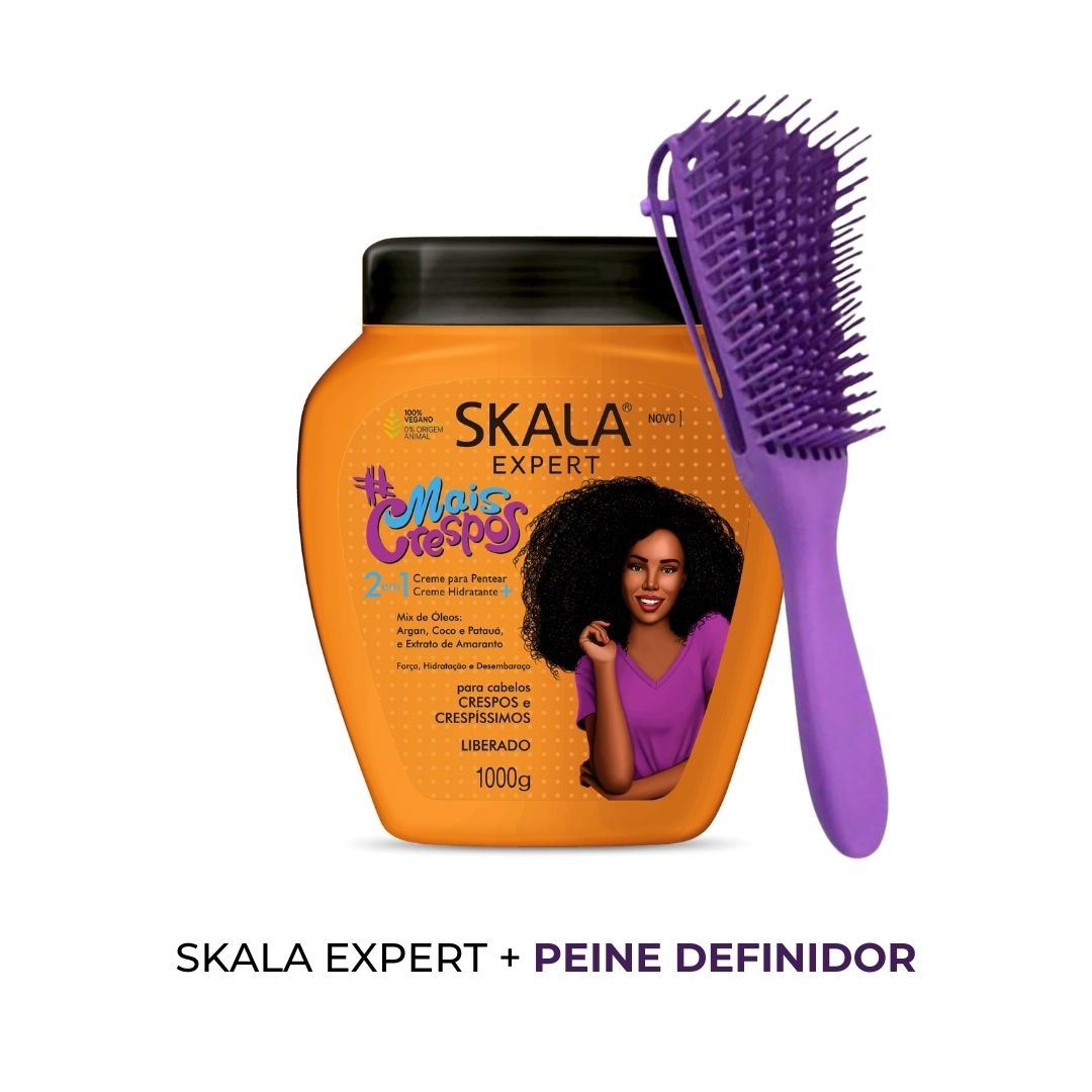 Mascarilla Cap 2 en 1 Skala Mais Crespos 1kg + PEINE