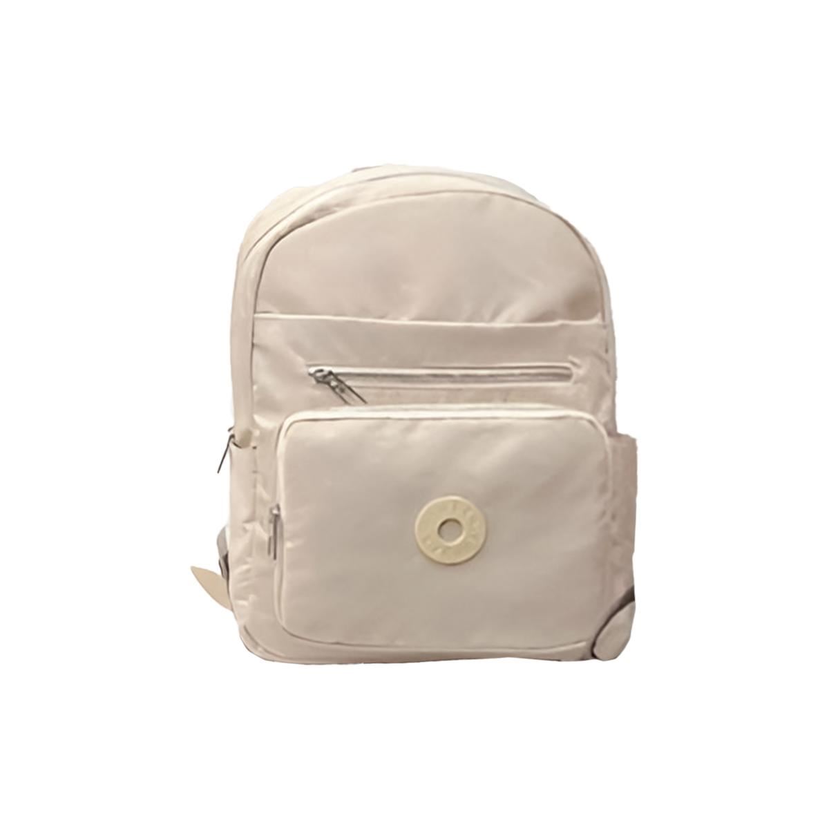 Mochila Mediana Casual Marfil