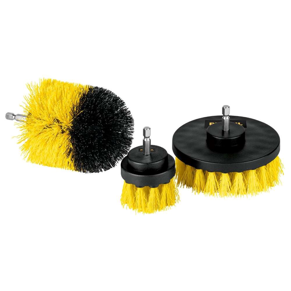 Juego de Accesorios de Limpieza y Pulido 3 Piezas Pretul 28152