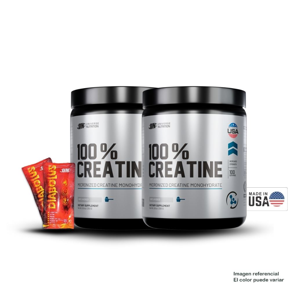 Creatina Universe Nutrition 250Gr Pack X2+2 Diabolus