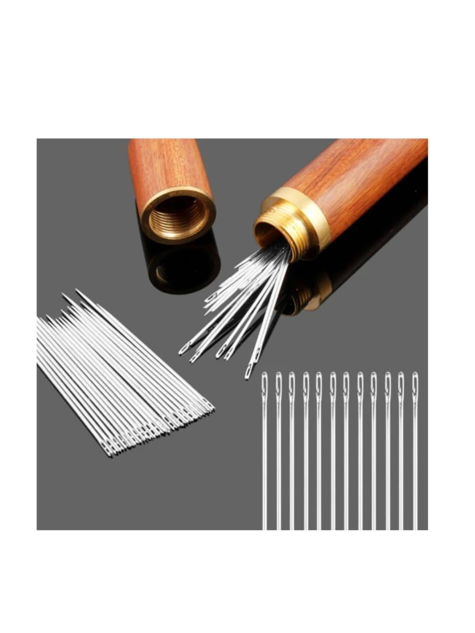 Set de 12 agujas ciegas en estuche 6 medidas