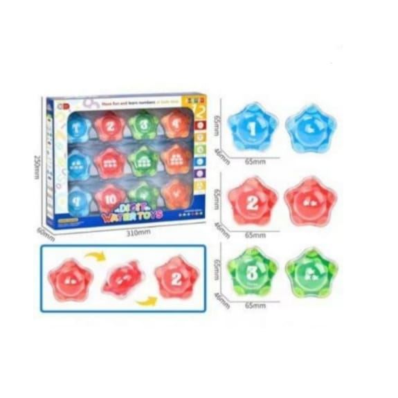 ESTRELLAS MAGICAS NUMERICAS FLOTANTES PARA BAÑO