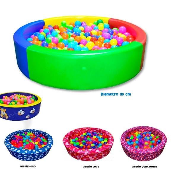 PISCINA ESTIMULACION CON DISEÑOS CON 100 PELOTAS