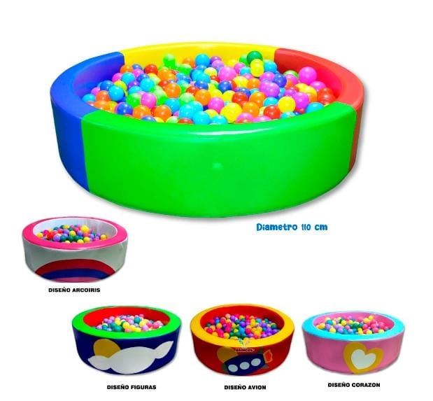 PISCINA ESTIMULACION CON DISEÑO CON 100 PELOTAS
