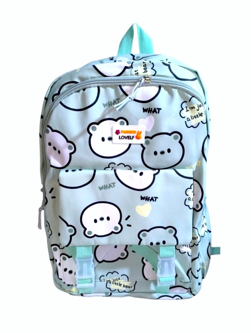 MOCHILA KAWAII GENÉRICA PORTA LAPTOP DISEÑO OSITOS