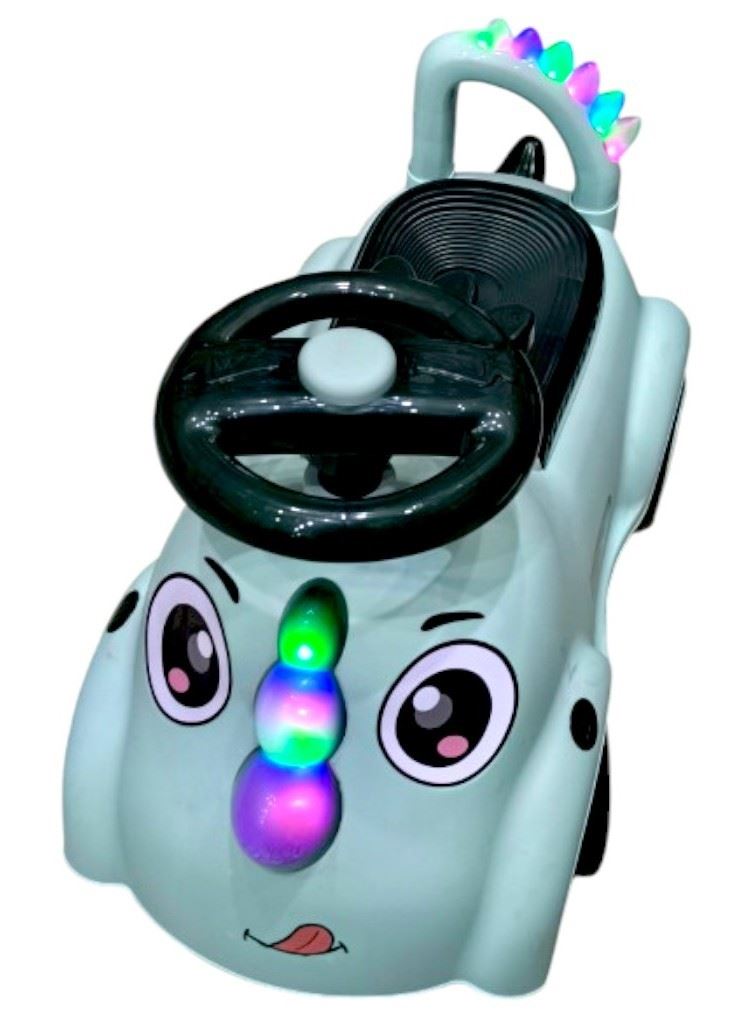 CARRITO BABYDINO COLOR VERDE CON LUCES Y SONIDO. BUGGY CORREPASILLOS