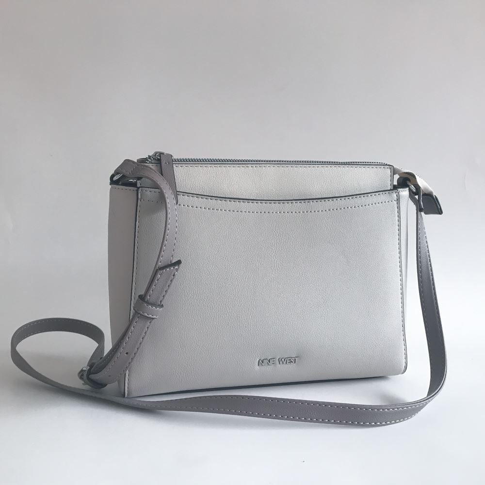 Cartera NINE WEST Ellen Moda Urbana paric blanco humo