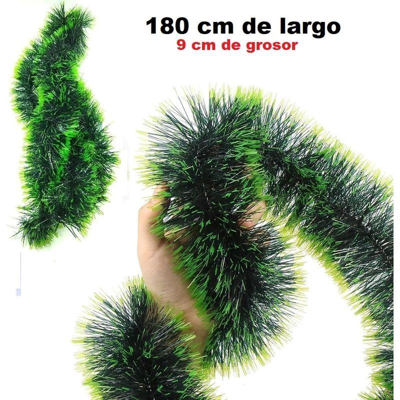 Set de 6 Guirnalda navideaa Adorno para arbol de navidad 180cm x 8cm
