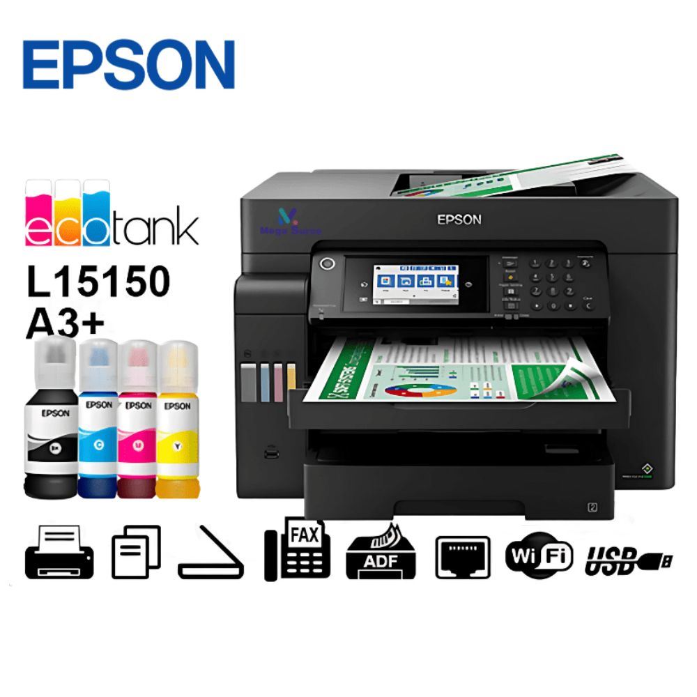 IMPRESORA MULTIFUNCIONAL EPSON L15150 A3+ WIFI ETHETNET C11CH72301