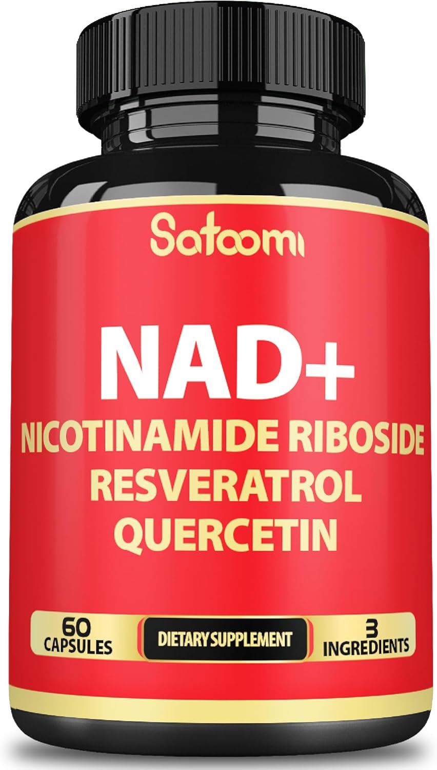 Satoomi NAD+ Nicotinamide Riboside + Resveratrol + Quercetin – 60 Cápsulas