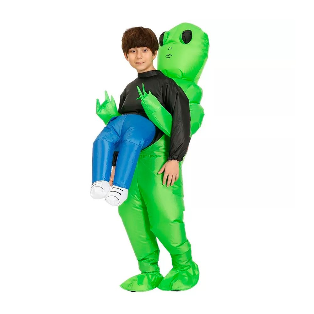 Disfraz Inflable de Alien Verde para Niño