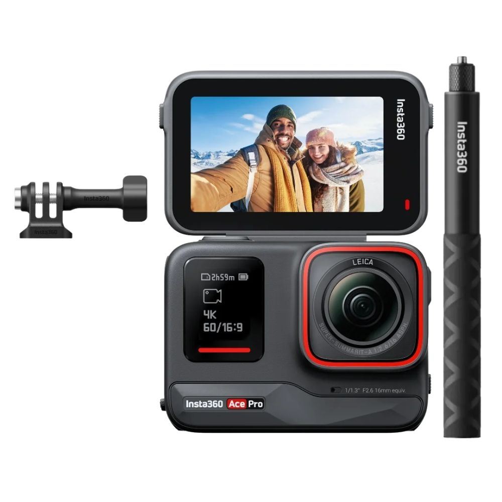 Insta360 Ace Pro + Selfie Stick 114CM + Adaptador 1/4''