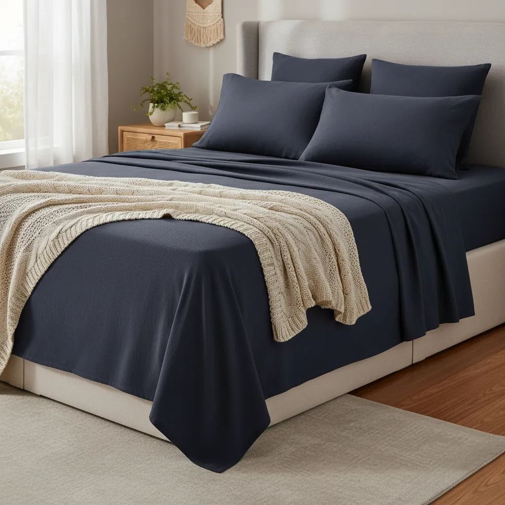 Juego de Sabanas  Algodón Premium Bramante INTERIOTEX 144 HILOS suave y fresco  INTX0001