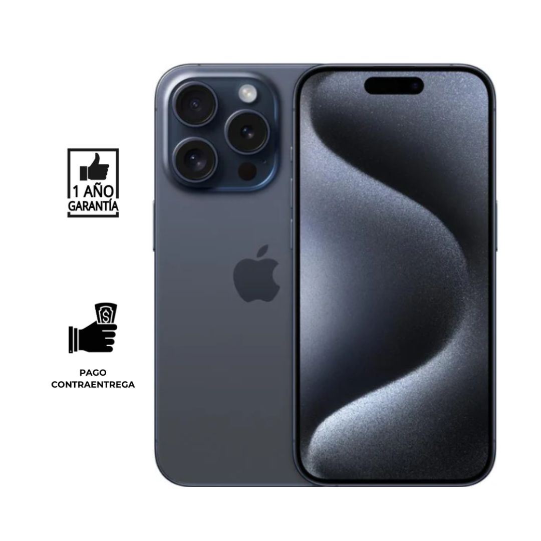 iPhone 15 Pro 128 Gb I Reacondicionado Grado B I color: Titanio Azul