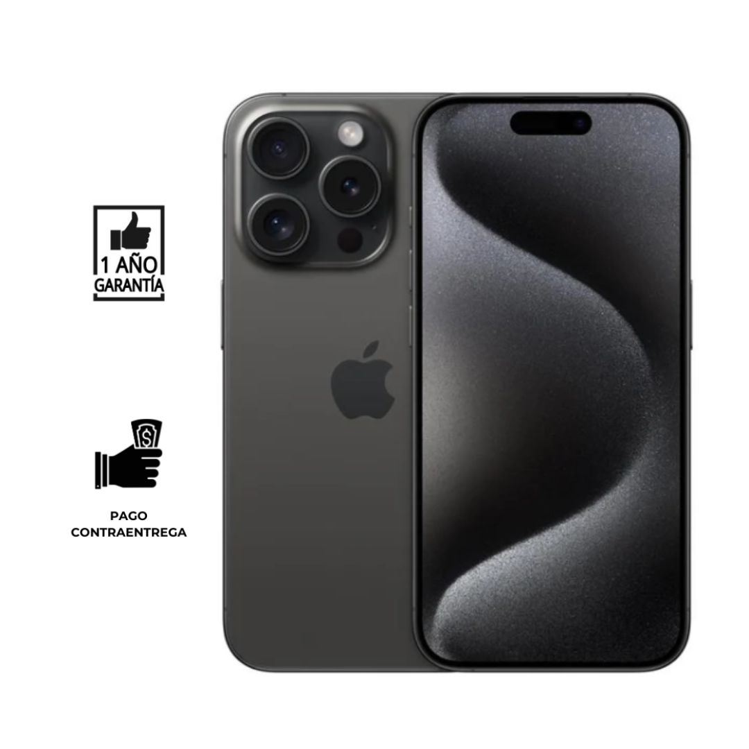 REACONDICIONADO iPhone 15 Pro 256gb I Grado C I color Negro (ESIM)