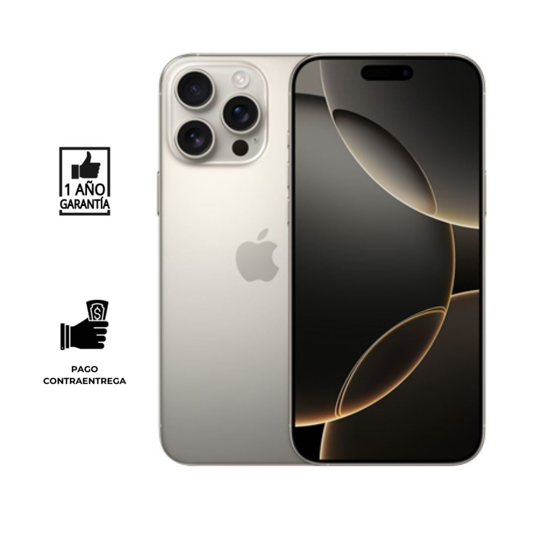 iPhone 16 Pro 256 Gb I Reacondicionado Grado A I color: Titanio Natural