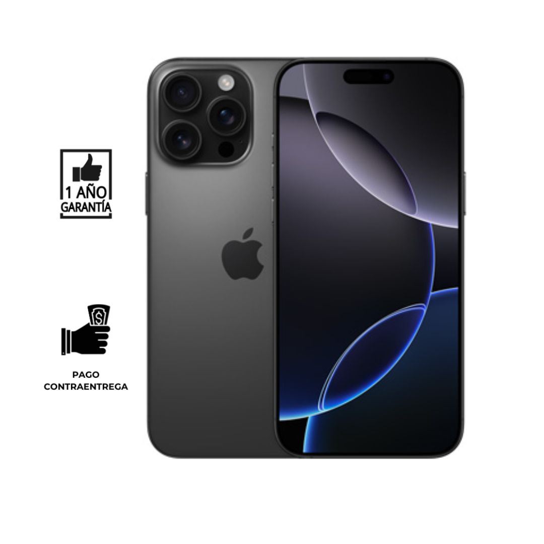 REACONDICIONADO iPhone 16 Pro Max 256gb I Grado B I color Titanio Negro