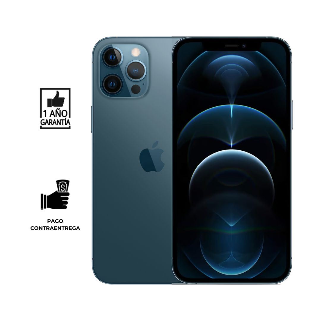 iPhone 12 PRO MAX 128 Gb I Reacondicionado Grado C I color: Azul Pacifico