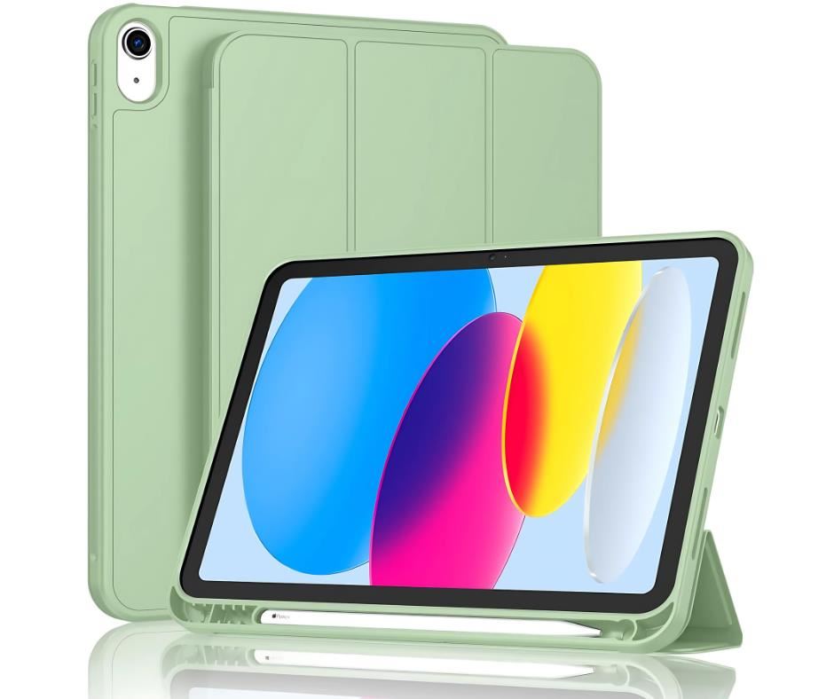 Smart Case Para iPad 10ma Gen 10.9 2022 Verde claro