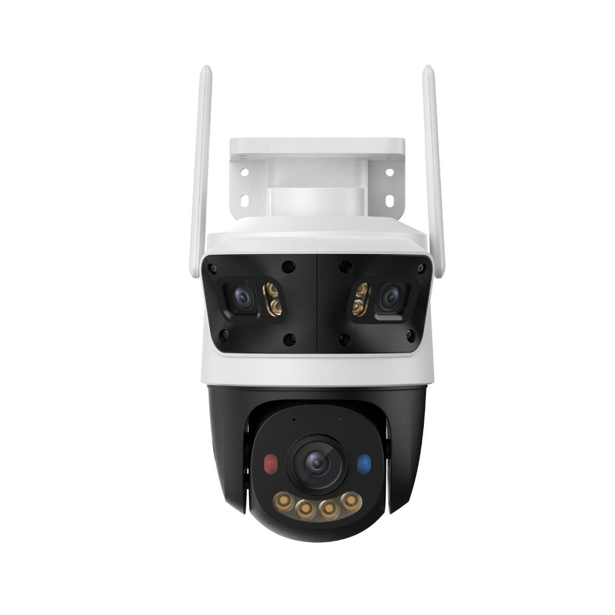 Cámara de Seguridad Cruiser Triple 11MP Exterior Visión 360° Detección Inteligente y Luz disuasiva