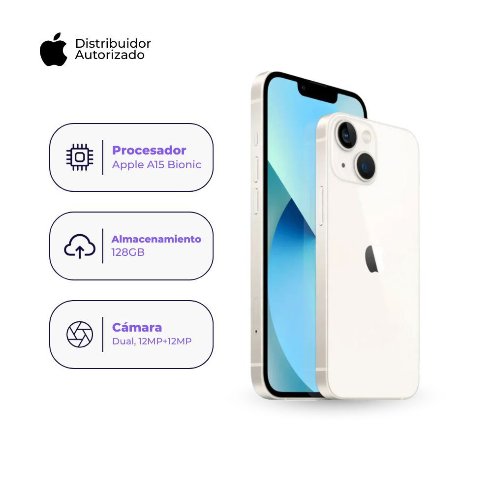 Apple Iphone 13 128Gb Color Blanco