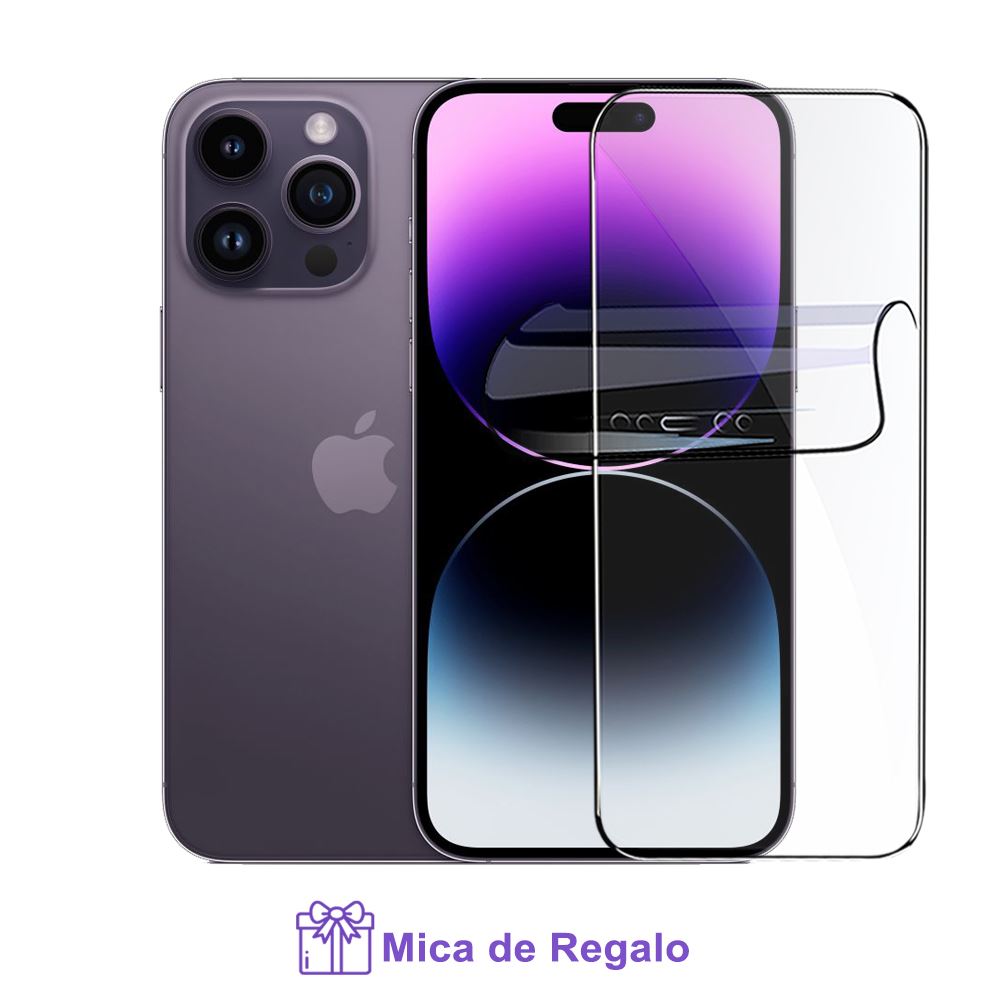 Apple iPhone 14 Pro 256 Gb ESIM - Purple - Excelente (Reacondicionado) + Mica Hidrogel