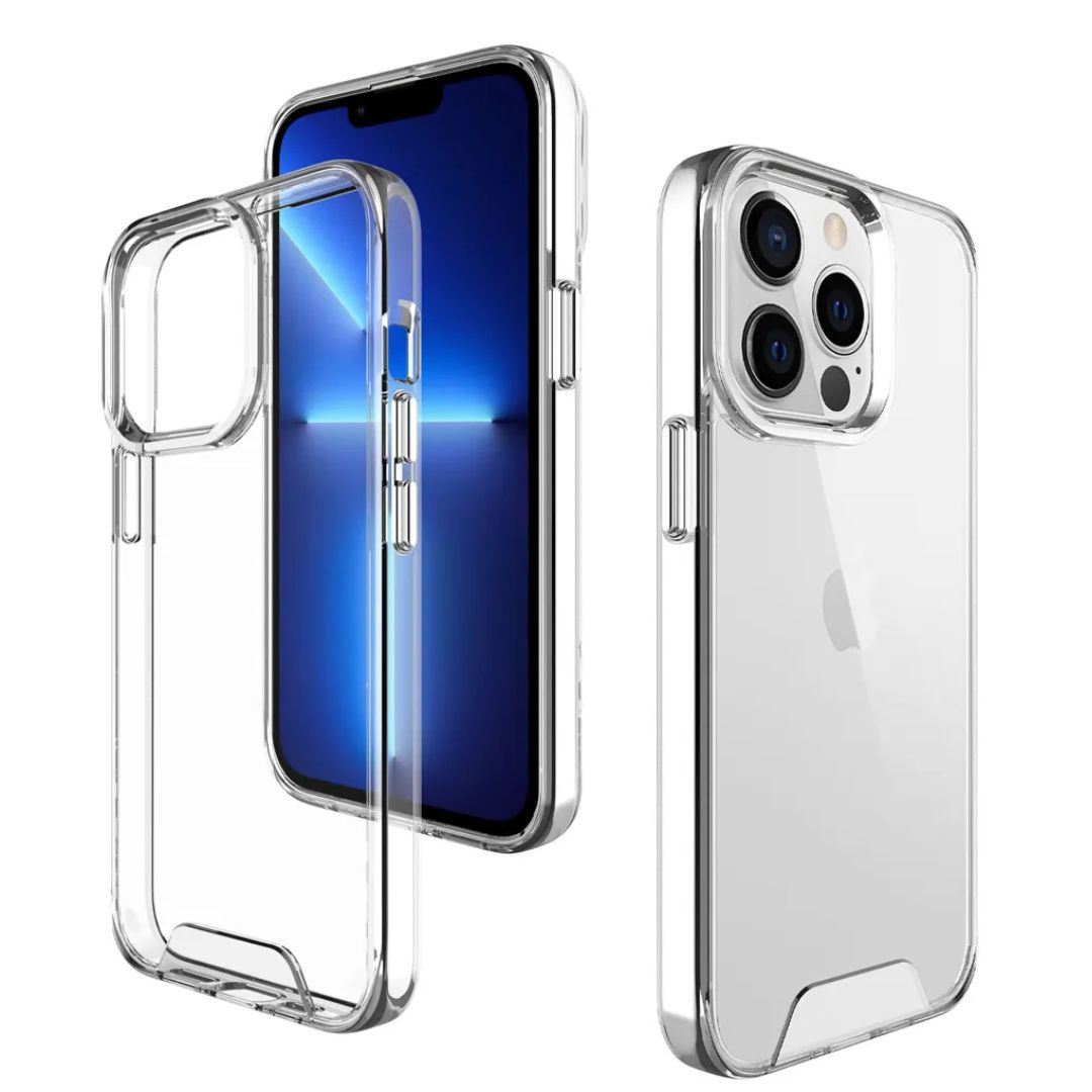 Funda case space  iphone 12 anticaida transparente