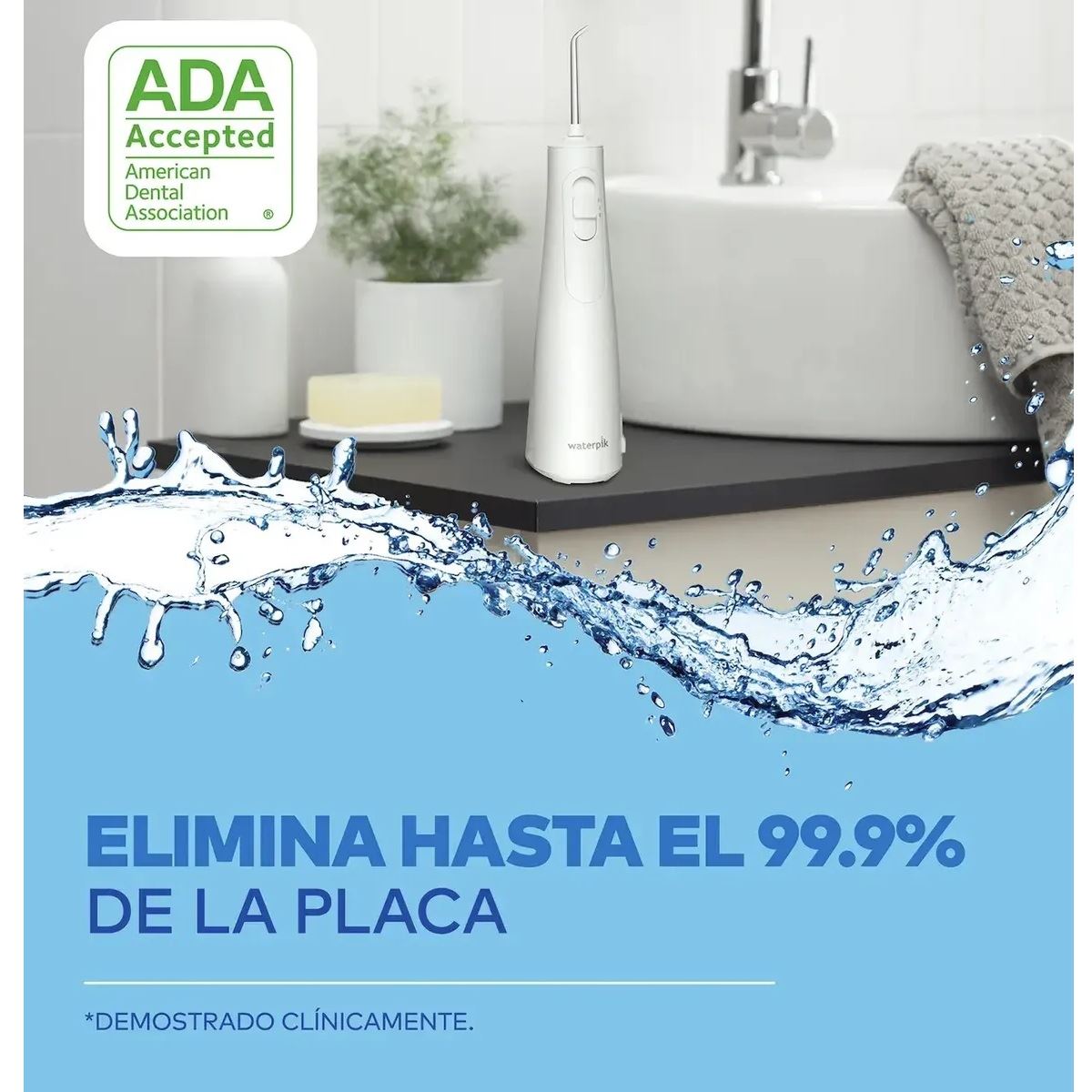 Irrigador Bucal Waterpik Cordless Enhance Inalambrico 2 Boquilla 2 Int