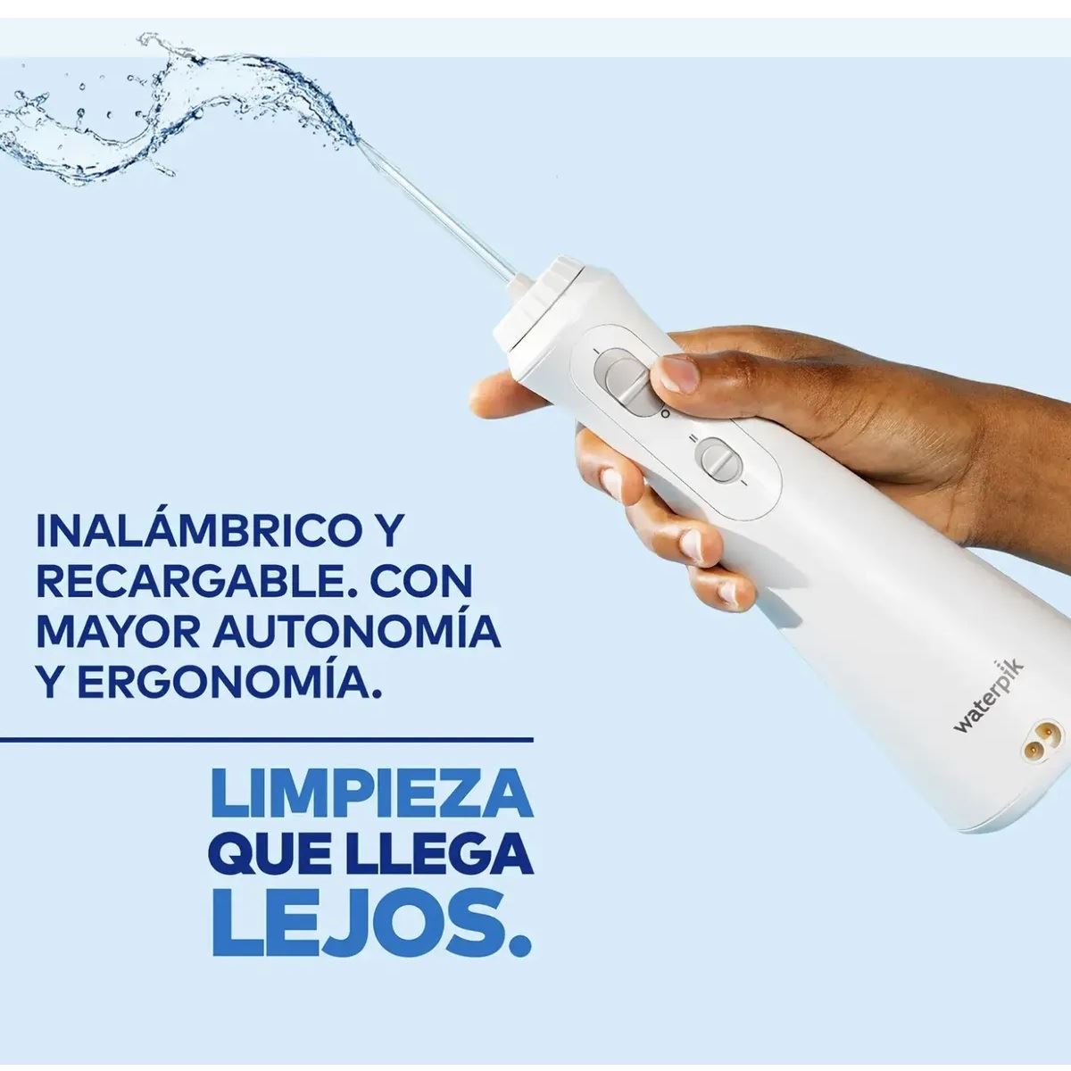 Irrigador Bucal Waterpik Plus Inalambrico 4 Boquillas 2 nivel