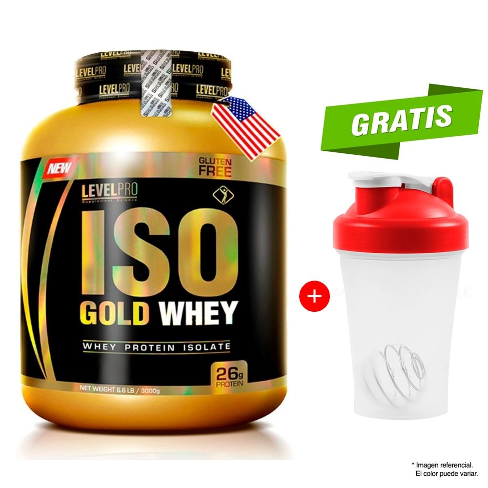 Proteína Level Pro Iso Gold Whey 3 kg Chocolate
