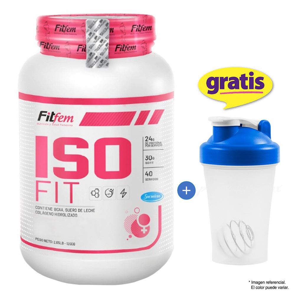Proteína Fitfem Iso Fit 1.1 kg Vainilla + Shaker