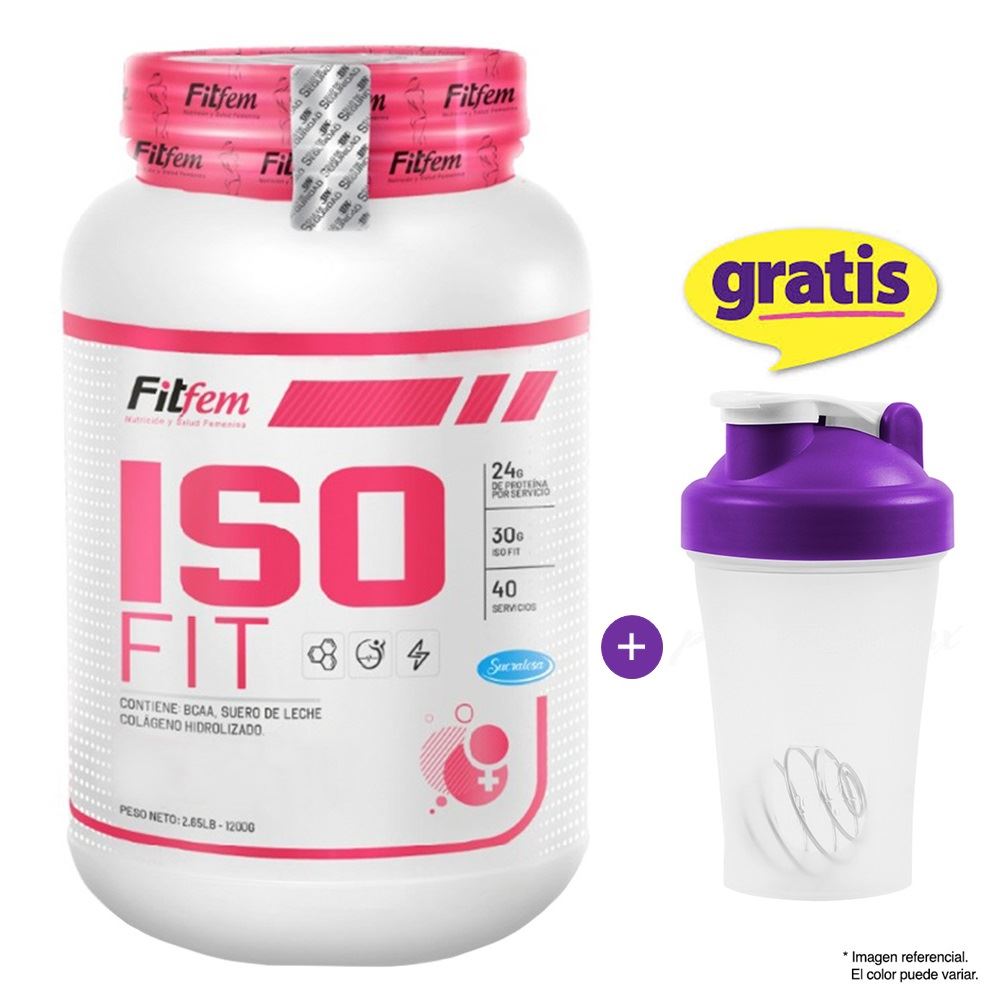 Proteína Fitfem Iso Fit 1.1 kg Chocolate + Shaker