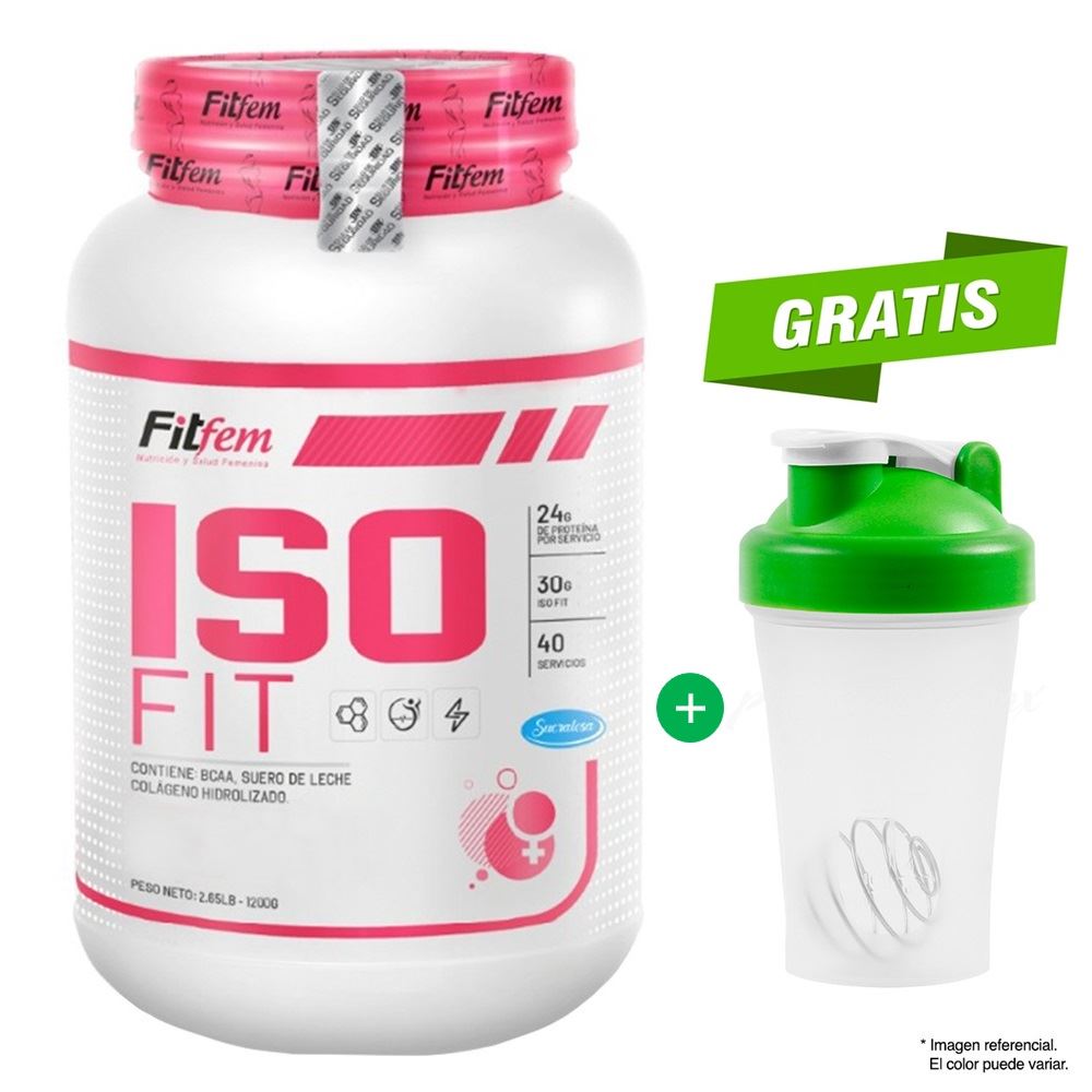 PROTEÍNA ISOLATADA ISOFIT 1100 GRAMOS FITFEM VAINILLA