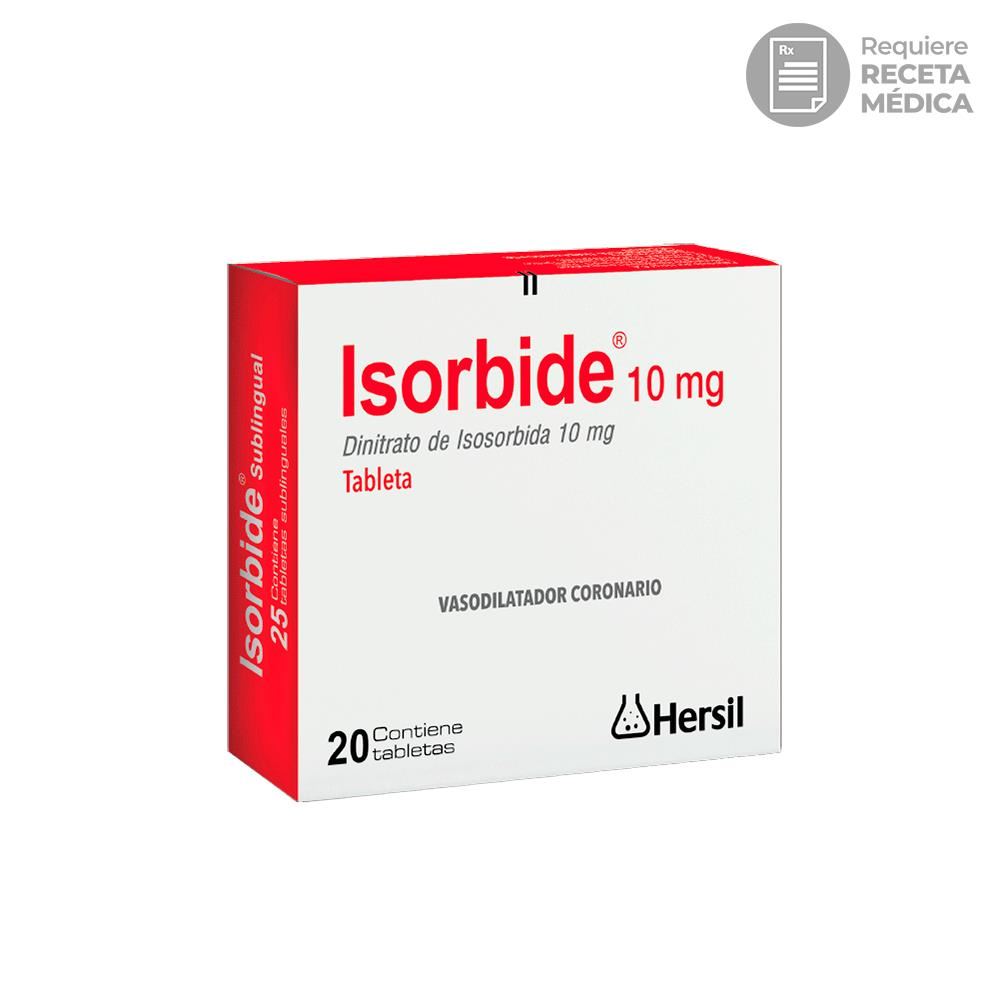 Isorbide 10 mg Tabletas