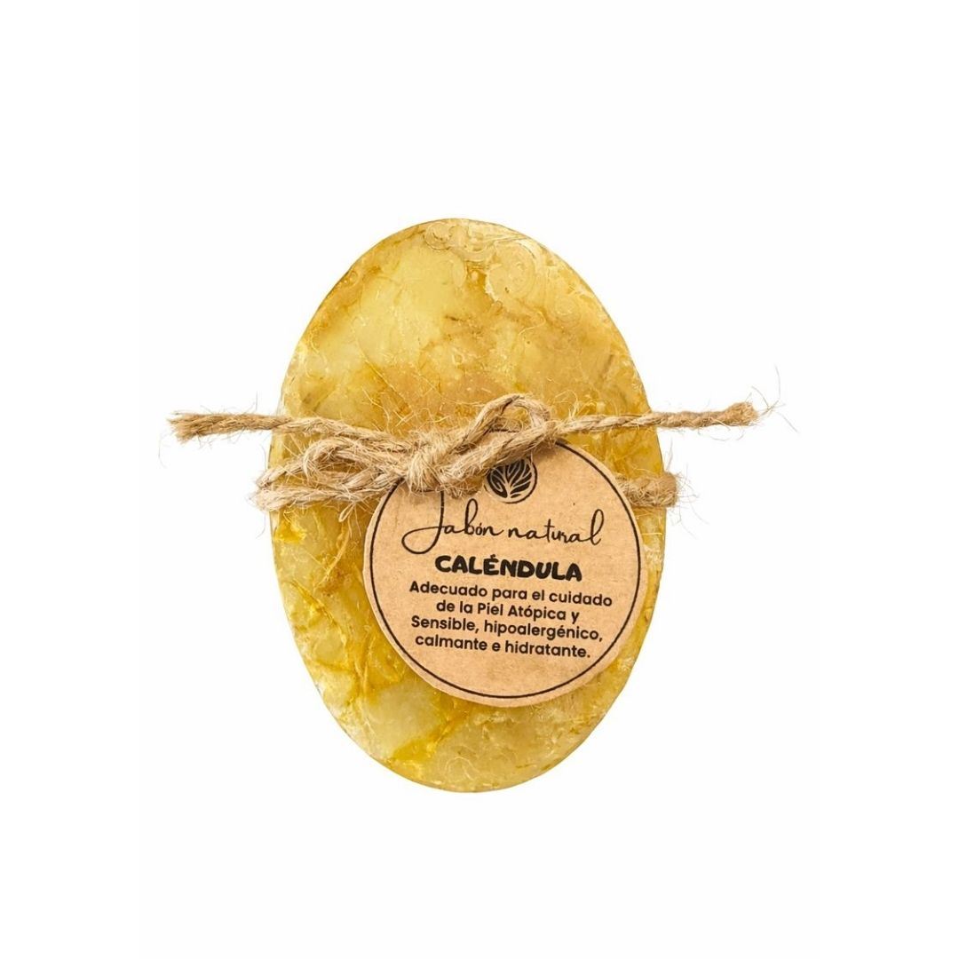 Jabón hipoalergénica de Caléndula 80g /Calma /Hidrata /Protege la Piel Sensible