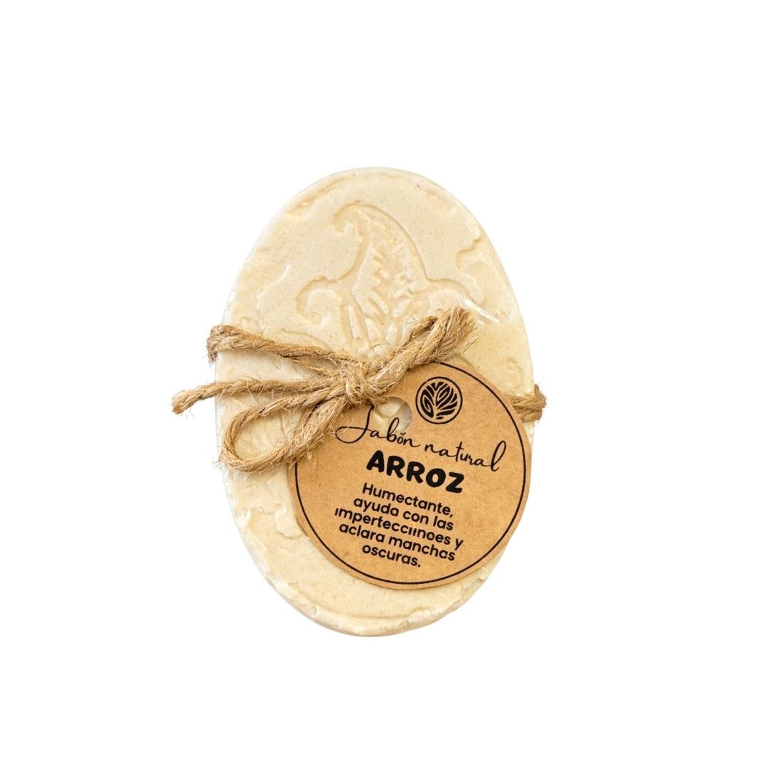 Jabón antimanchas de Arroz 80g /Iluminador/Antimanchas Natural