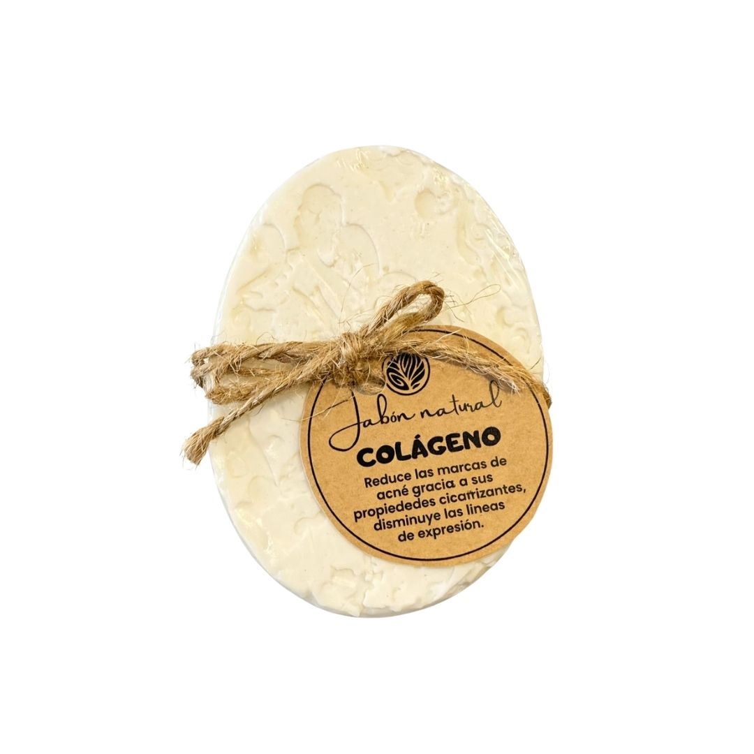 Jabón antiedad con Colágeno 80g /Reafirma/Hidrata/antiedad