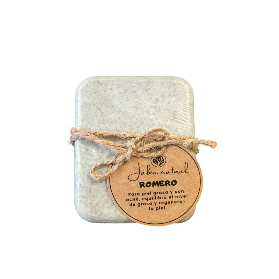 Jabón antigrasa de Romero 80g Control de Grasa/Limpieza/Cuidado Natural