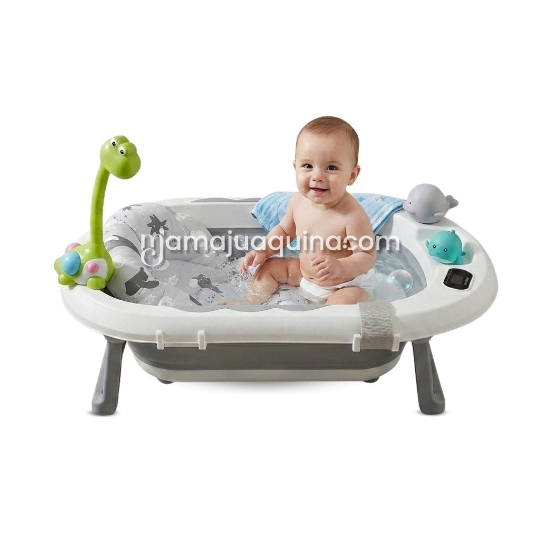 Bañera Plegable con Regadera «JADDE ROSSI» Edición Limitada Gray