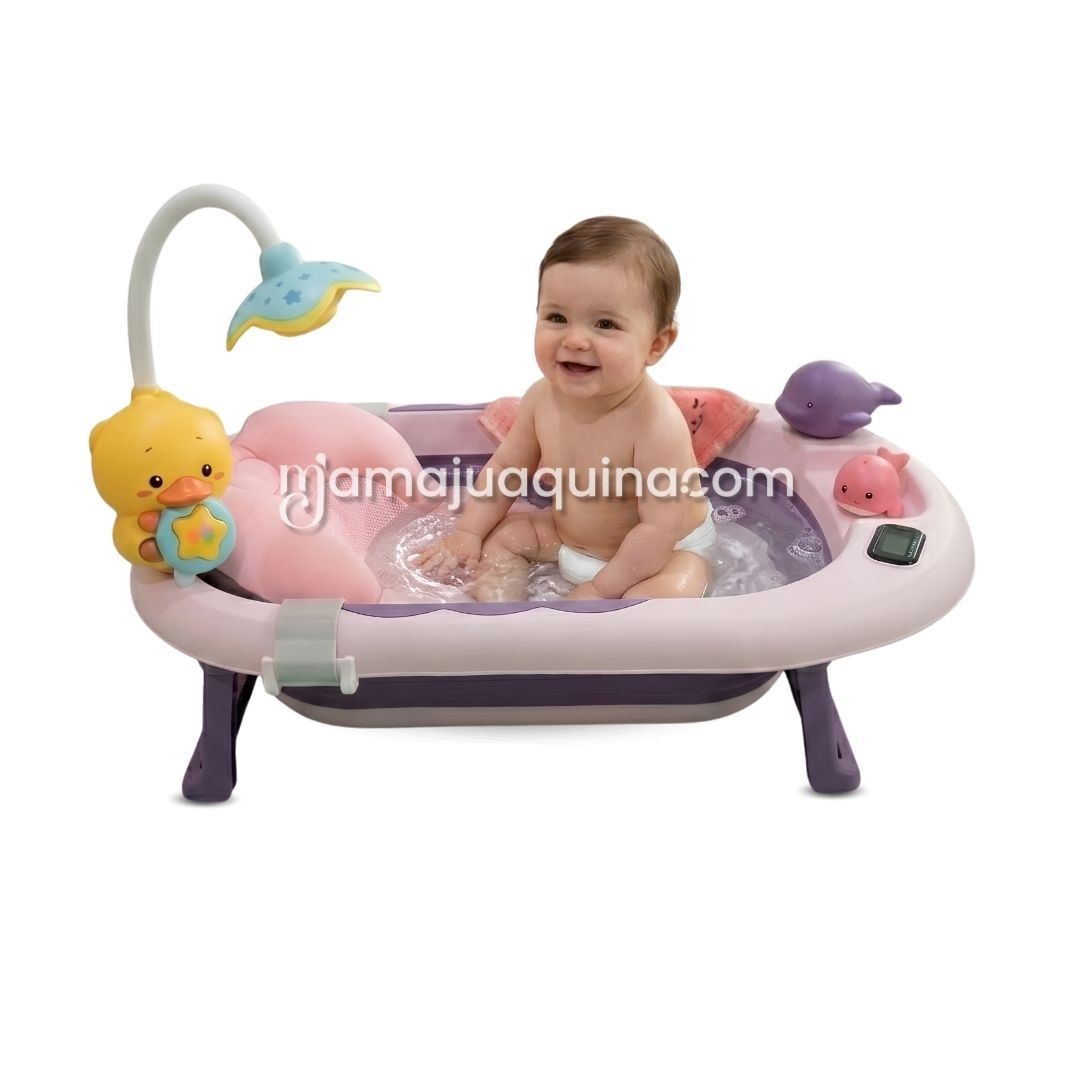 Bañera Plegable con Regadera «JADDE ROSSI» Edición Limitada Purple