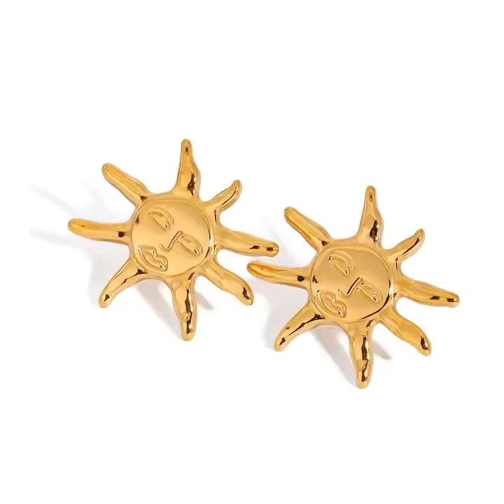 Aretes Sol Sonriente