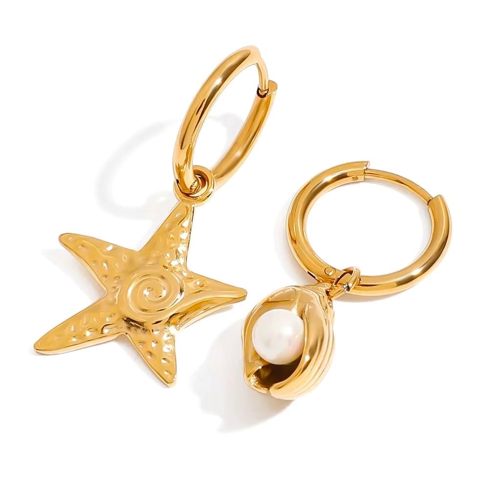 Aretes Huggie Oceánicos