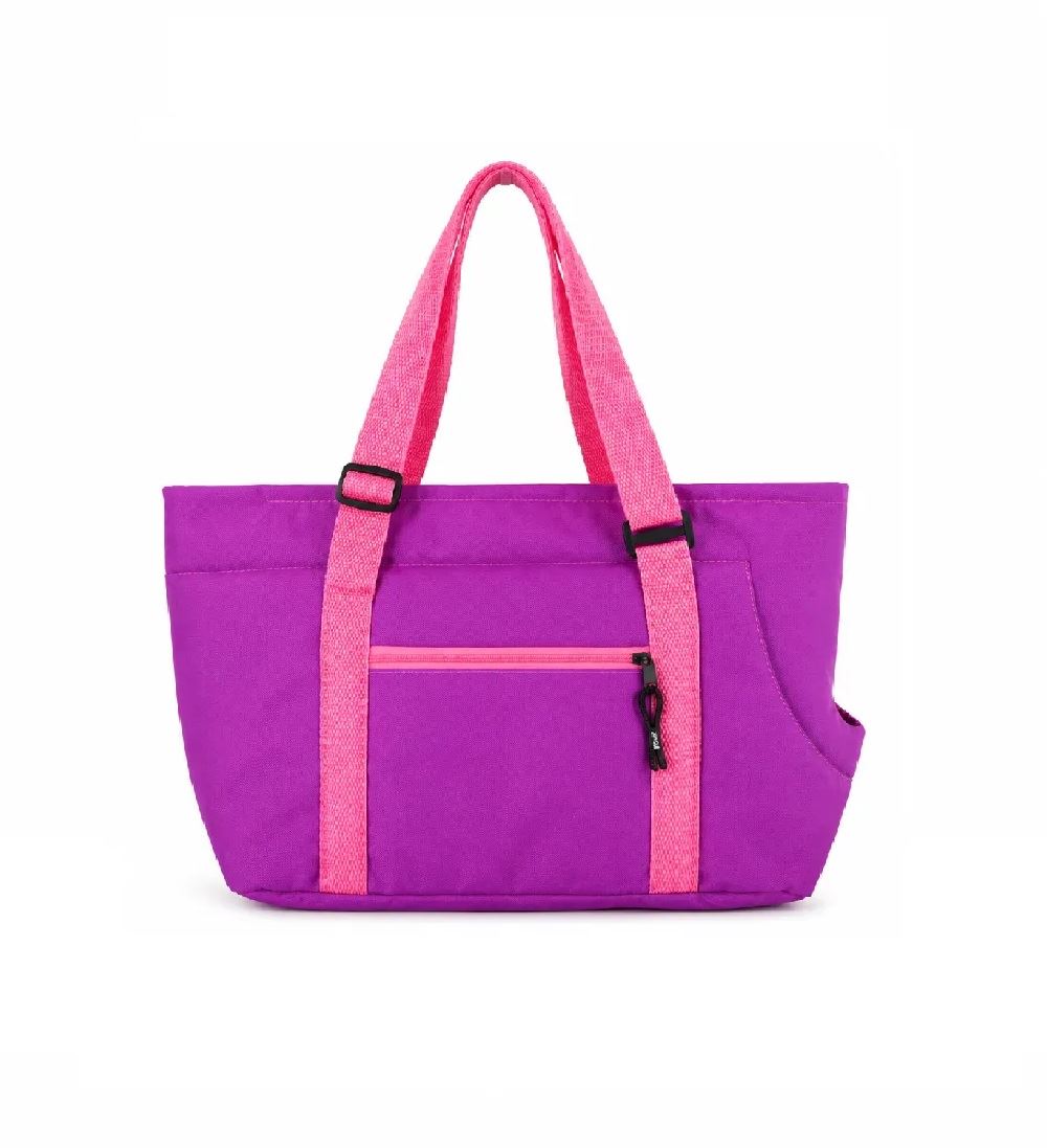 Cartera Transportadora Para Mascotas Perros Y Gatos Talla S Color Fucsia