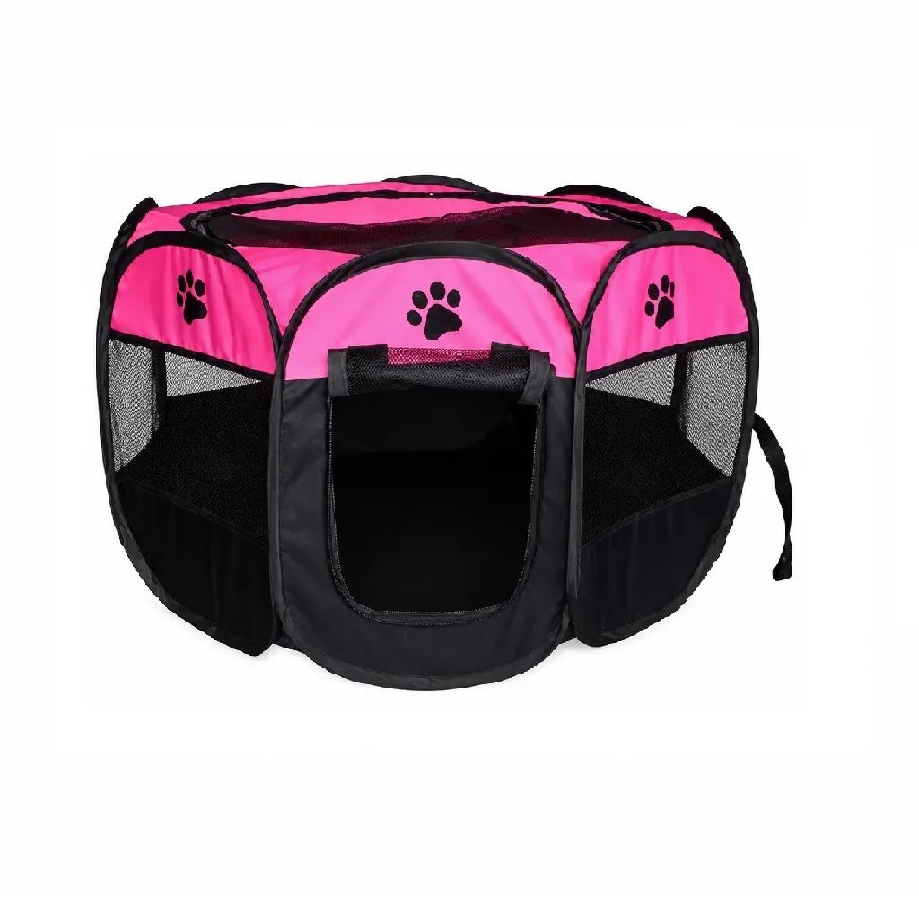Corral De Malla Para Mascotas Perros Y Gatos De 65cm De Diámetro