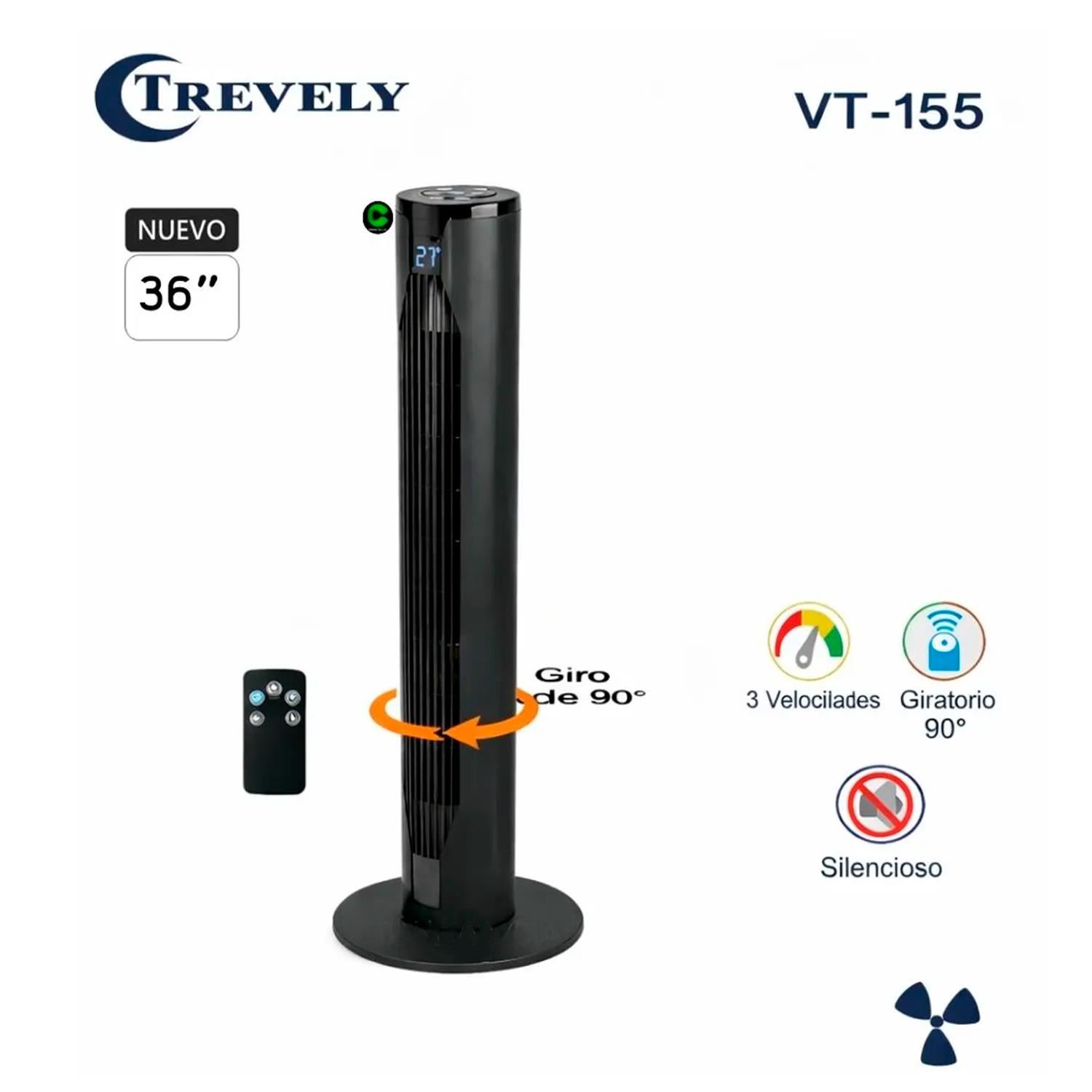 Ventilador de Torre Trevely Con Control Remoto VT-155