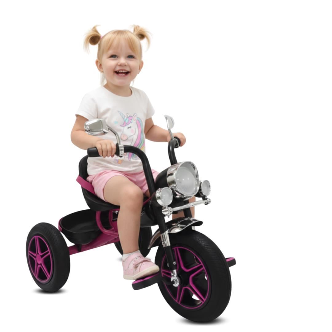 Triciclo con Bluetooth «JOOPY CHOPPER» DARK PINK
