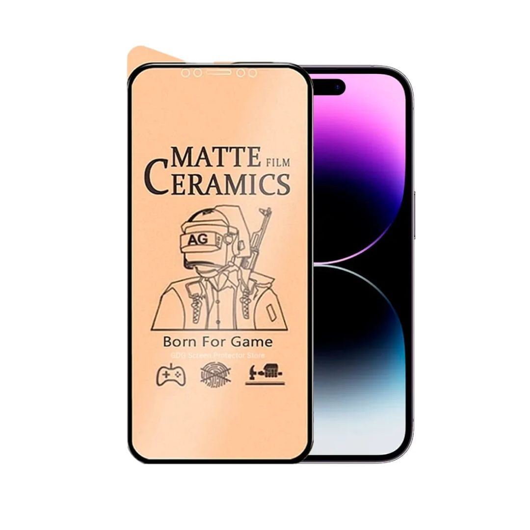 Pack 2 MICA CERAMICA MATE ANTIESPIA antishock  PARA IPHONE 16 pro max