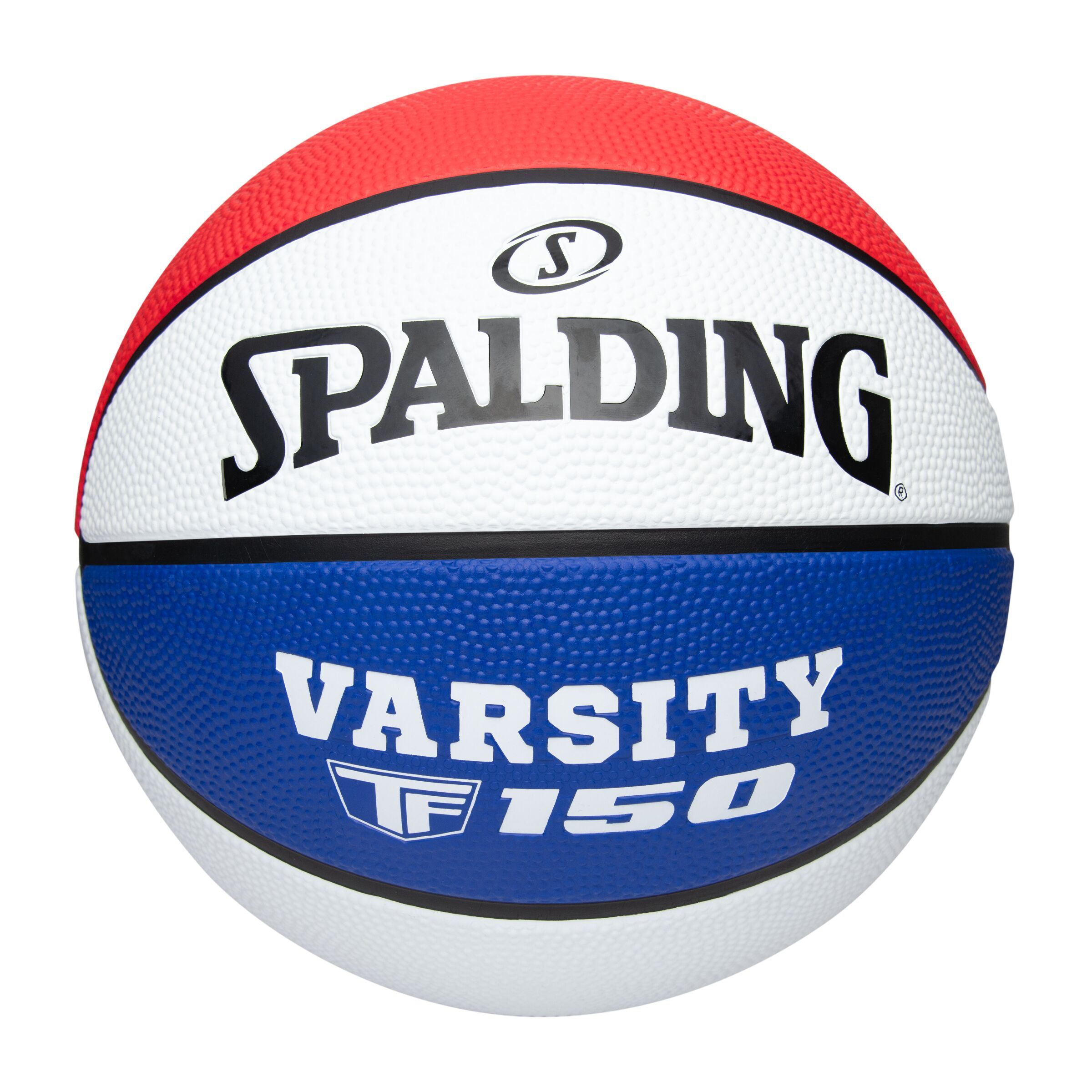 PELOTA DE BASKET SPALDING TF-150 VARSITY WHITE/RED/BLUE TALLA 7