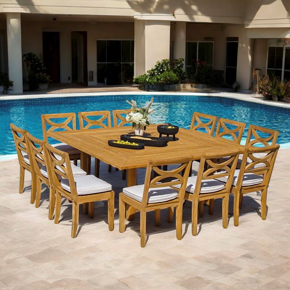 Comedor de Exterior de Madera Chia 12 Personas Movenda