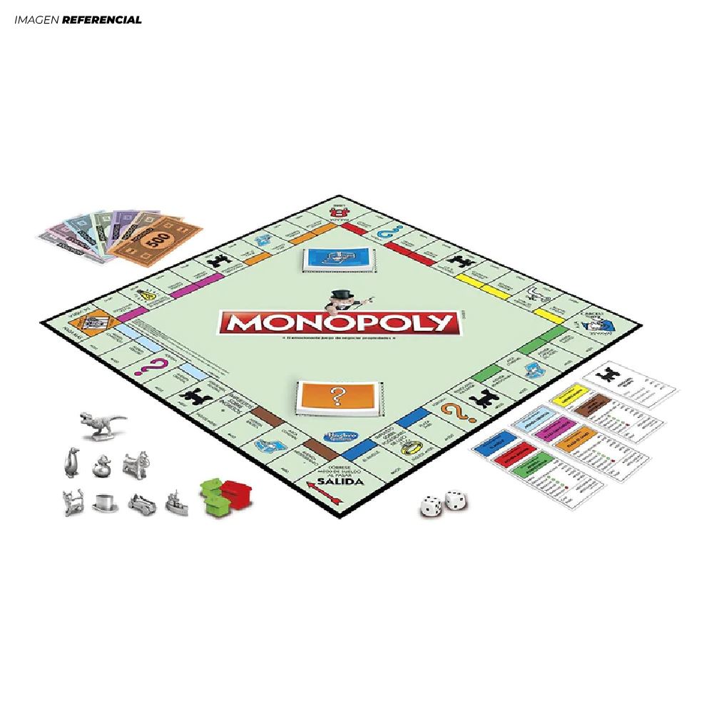 Juego De Mesa Monopoly Clásico de 2 a 6 jugadores (a partir de los 8 años)  MONOPOLY